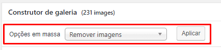 remover imagens galeria opcoes